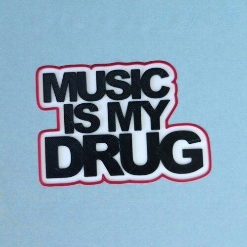 Déco 3D Music is my drug | Le Monde du 3D