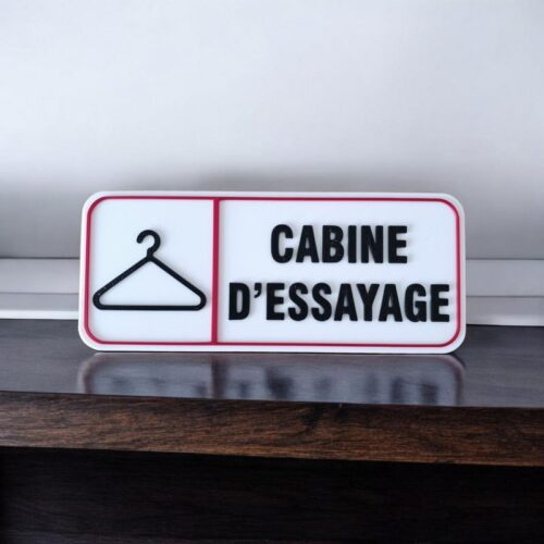Panneau 3D Cabine d&rsquo;essayage | Le Monde du 3D