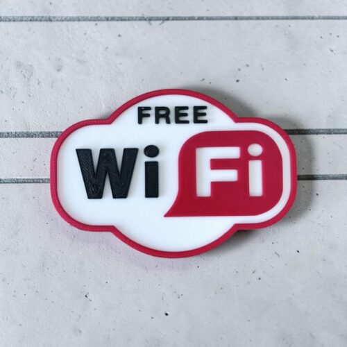 Panneau 3D FREE WIFI | Le Monde du 3D