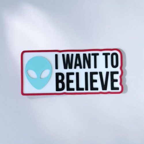 Déco 3D I want to believe 👽🛸 | Le Monde du 3D
