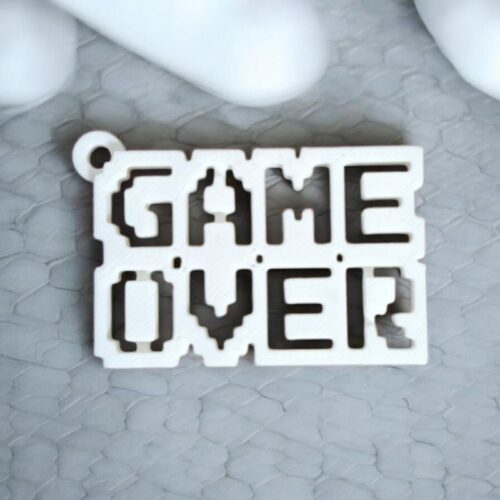 Porte-clés 3D GAME OVER | Le Monde du 3D