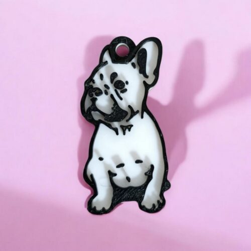 Porte-Clés 3D Bouledogue | Le Monde du 3D