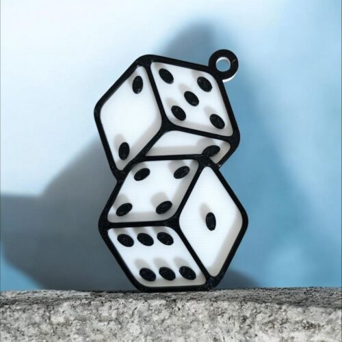 Porte-clés 3D Dés 🎲 | Le Monde du 3D