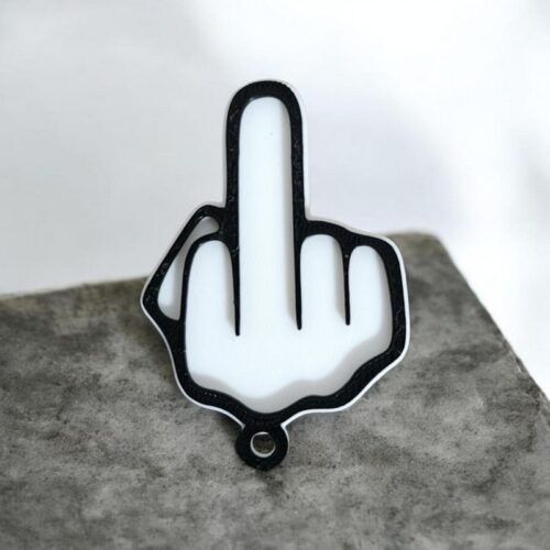 Porte-clés 3D Doigt d&rsquo;honneur 🖕 | Le Monde du 3D