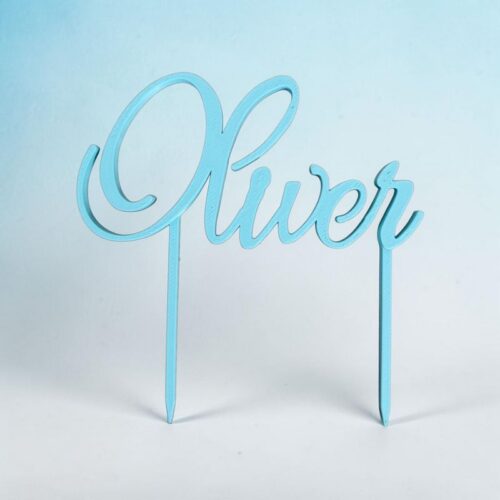 Cake topper Prénom Oliver | Le Monde du 3D