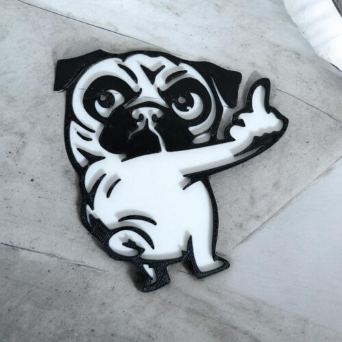 Déco 3D Bouledogue impertinent | Le Monde du 3D