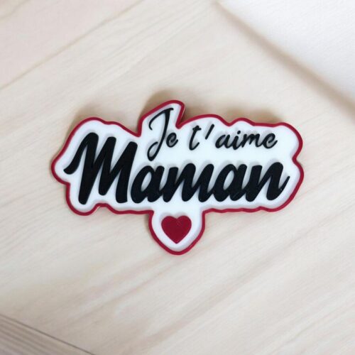 Déco 3D Maman je t&rsquo;aime | Le Monde du 3D