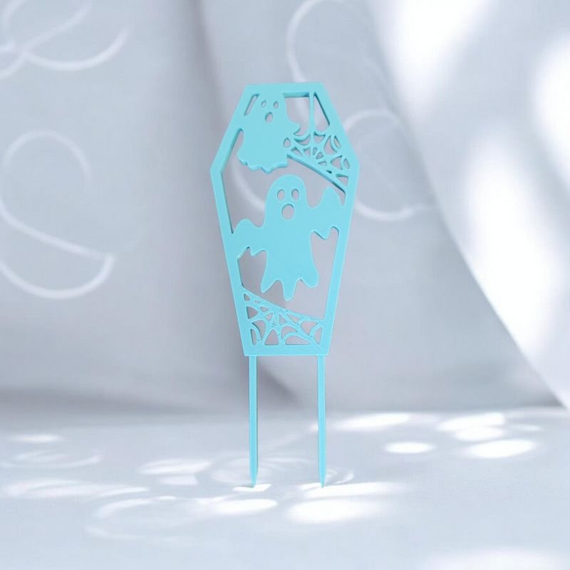 Cake Topper Halloween Cercueil Fantômes 👻