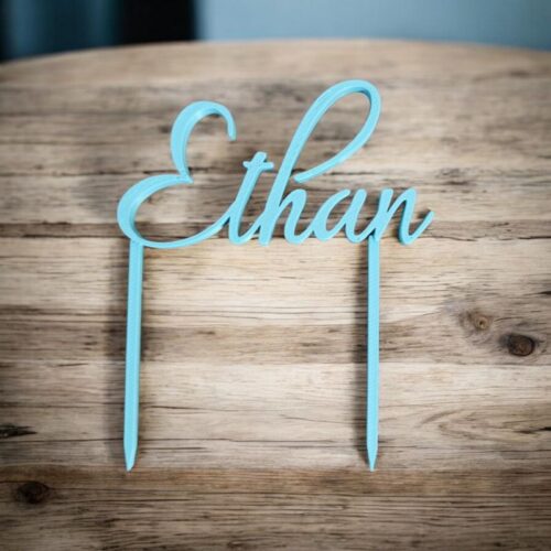 Cake topper Prénom Ethan | Le Monde du 3D