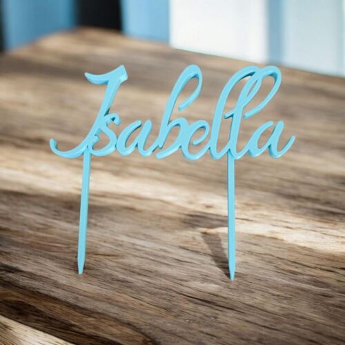 Cake topper Prénom Isabella | Le Monde du 3D