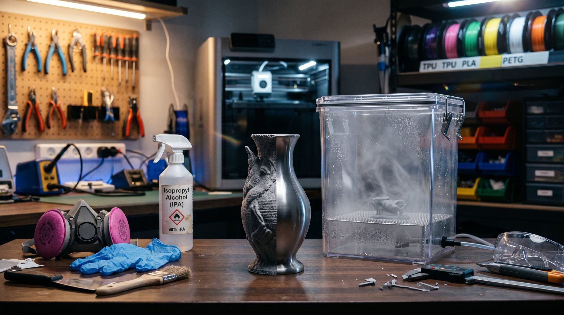 Lissage chimique en impression 3D : comment obtenir un aspect injecté sans s’intoxiquer ?