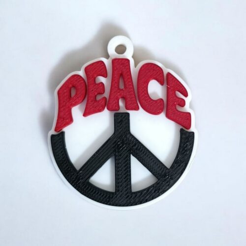 Porte-clés 3D Peace | Le Monde du 3D