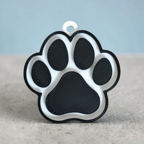 Porte-clés 3D patte de chien 🐾 | Le Monde du 3D